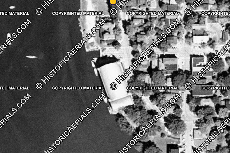 Pavillion Theatre - 1955 Aerial Photo